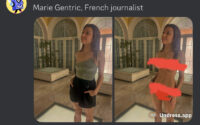 French Journalist Maria Gentric being used in an Undress App