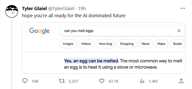 Egg Melting Google